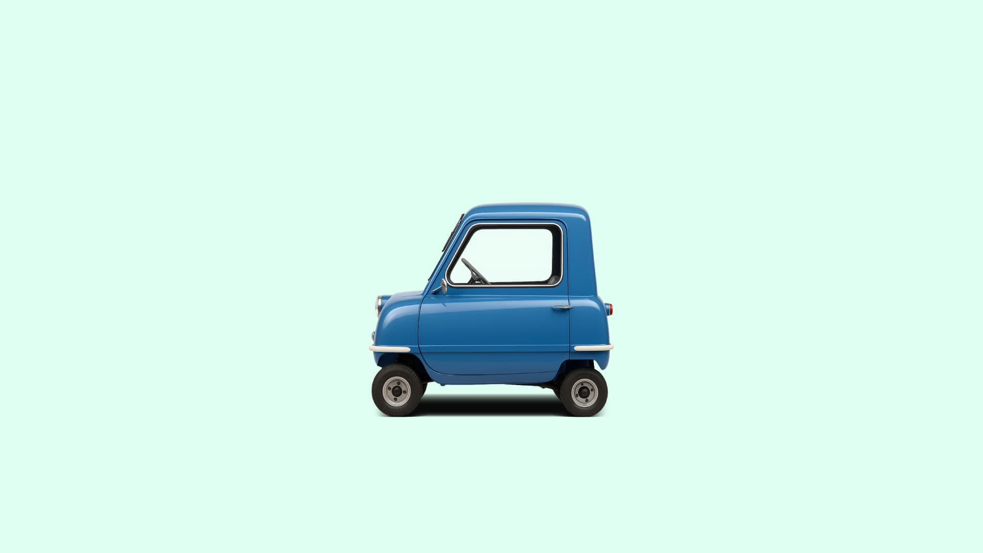 smallest-car-in-the-world-peel-p50-vs-golf-sandero-peel-p50