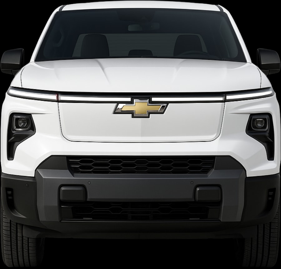Front view of the 2024 Chevrolet Silverado EV