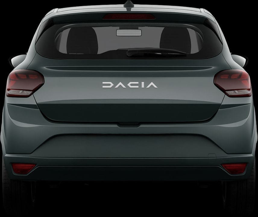 Rear view of the 2020 Dacia Sandero