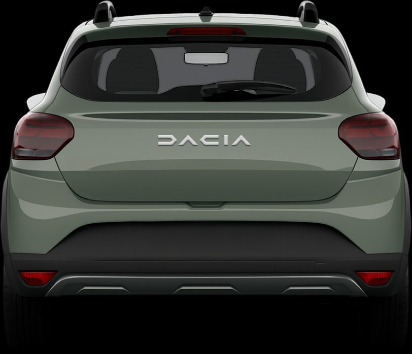 Rear view of the 2020 Dacia Sandero Stepway