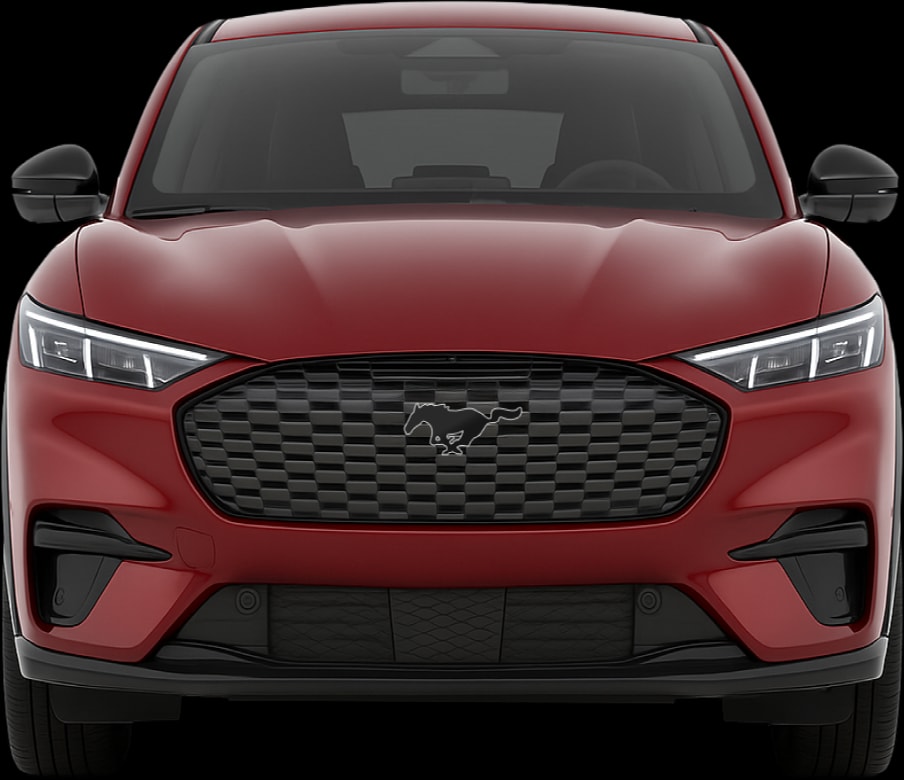 Front view of the 2021 Ford Mustang Mach‑E