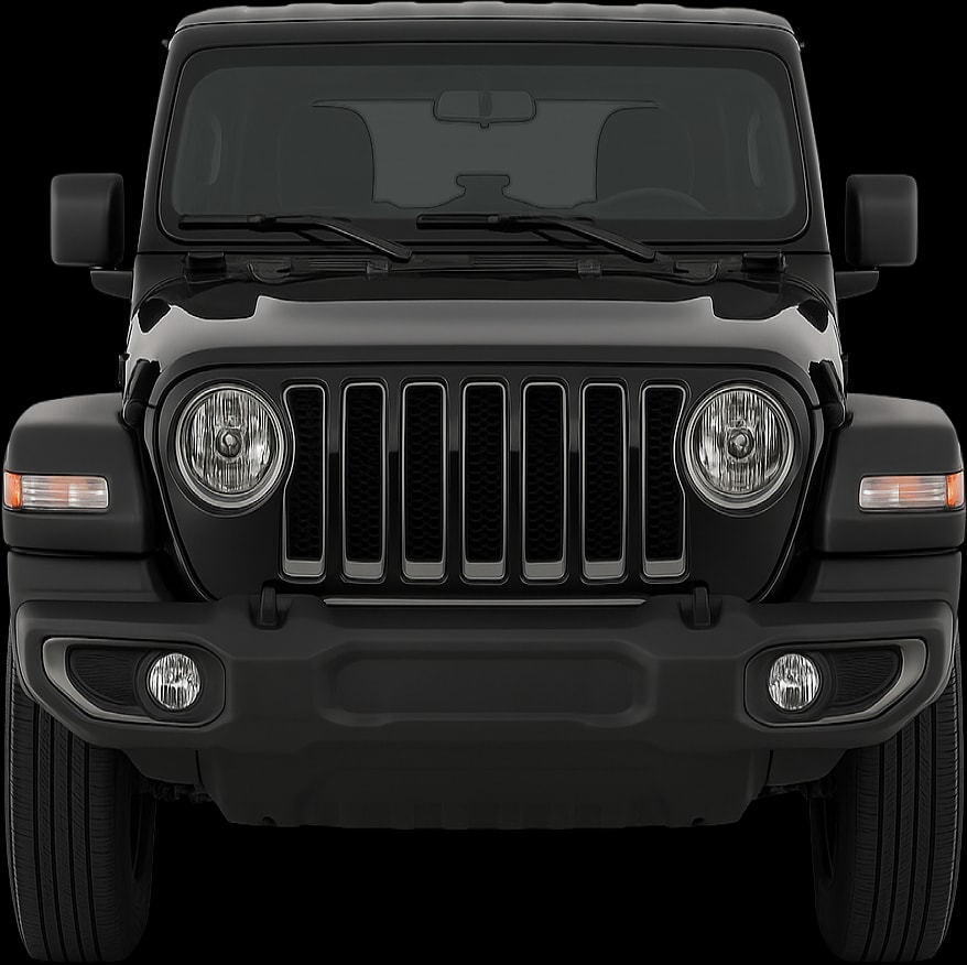 Front view of the 2017 Jeep Wrangler Unlimited