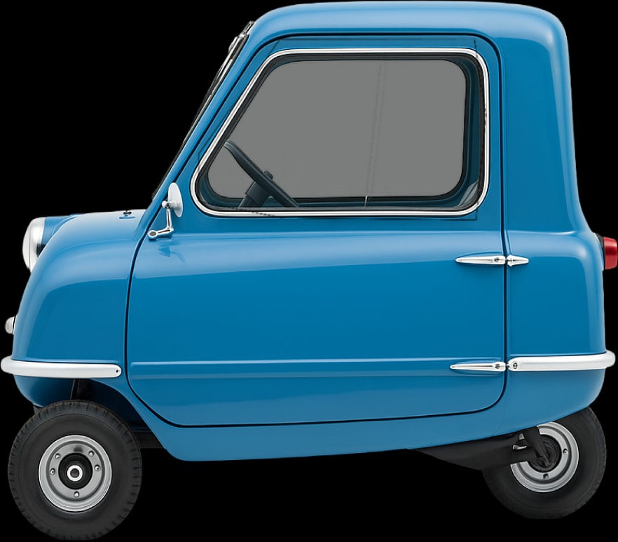 Side view of the 1962 Peel P50