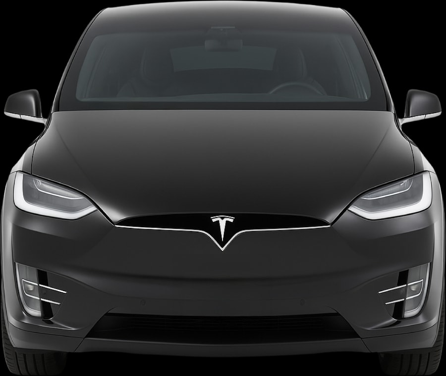 Front view of the 2015 Tesla Model X