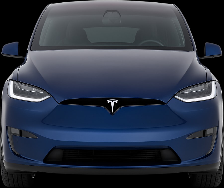 Front view of the 2021 Tesla Model X