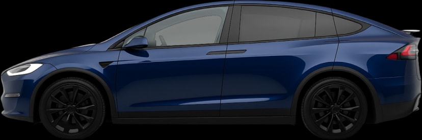 Side view of the 2021 Tesla Model X