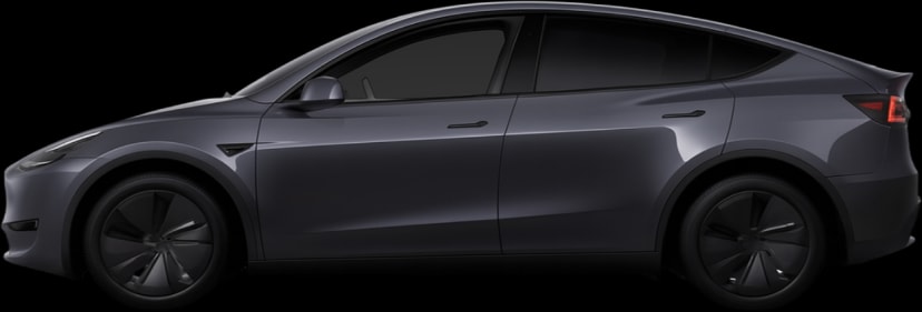 Side view of the 2020 Tesla Model Y