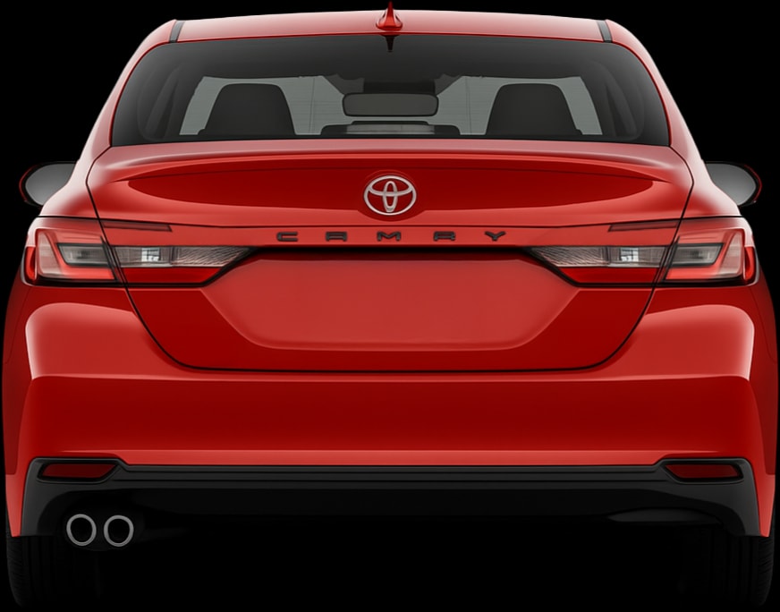 Rear view of the 2023 Toyota Camry