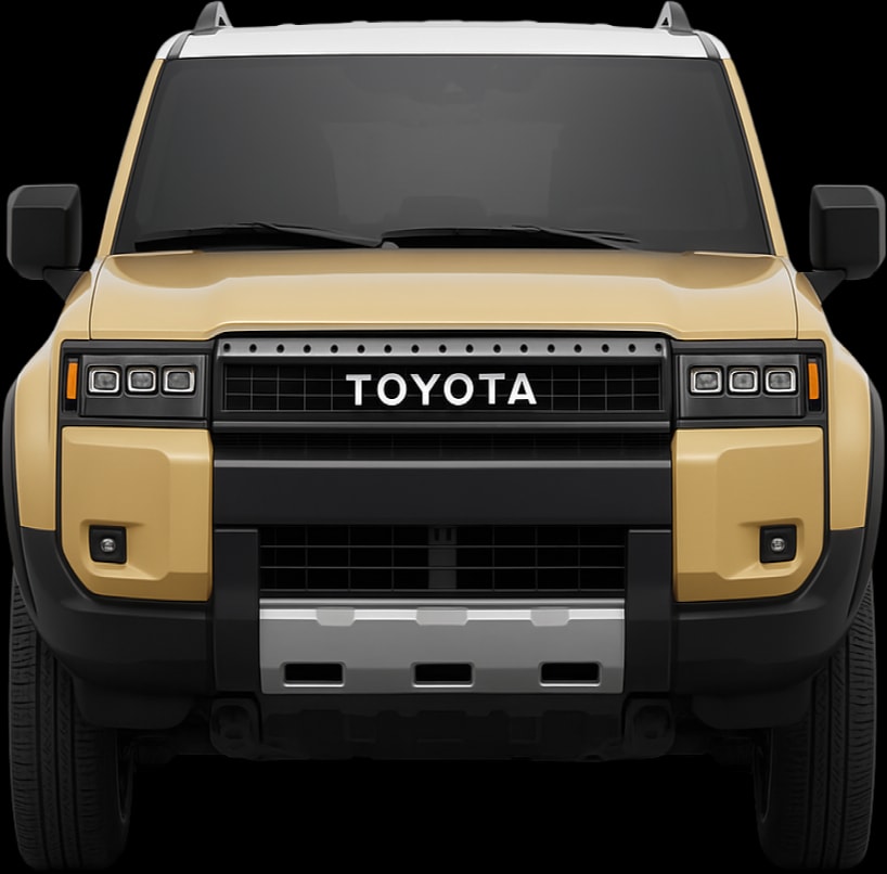 Front view of the 2021 Toyota Land Cruiser