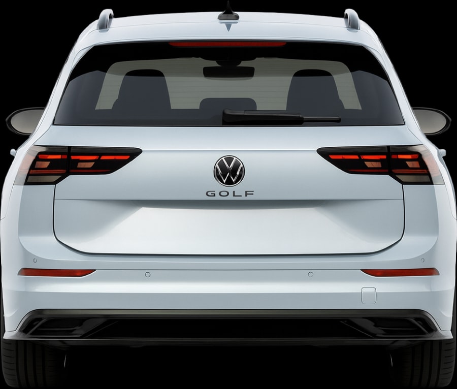 Rear view of the 2024 Volkswagen Golf Estate