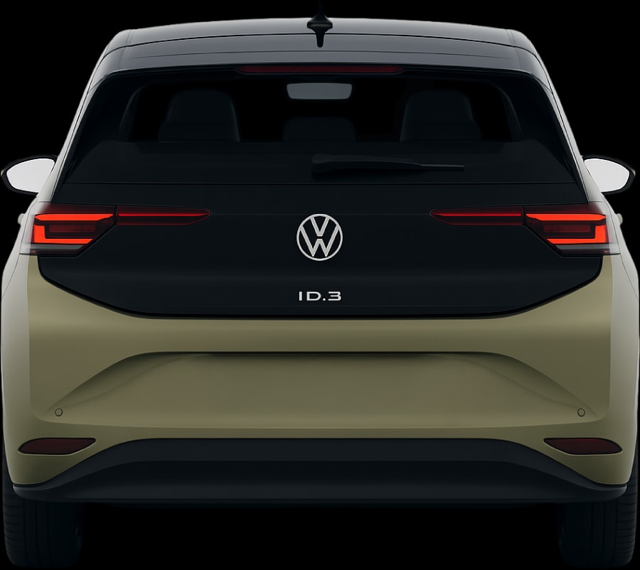 Rear view of the 2023 Volkswagen ID.3