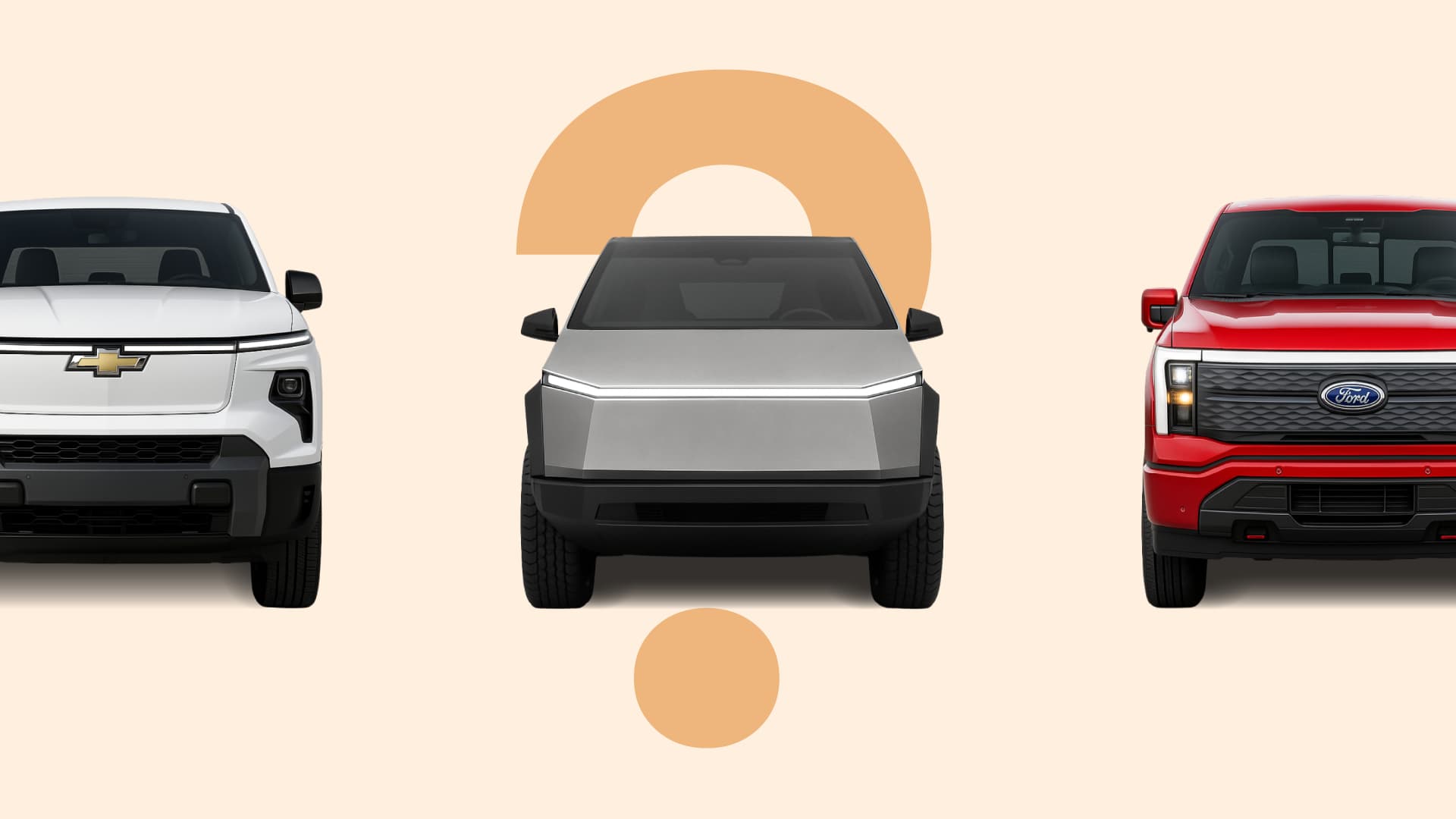 Cybertruck vs Silverado EV vs F-150 Lightning: Dimensions, Bed Size & Parking Reality