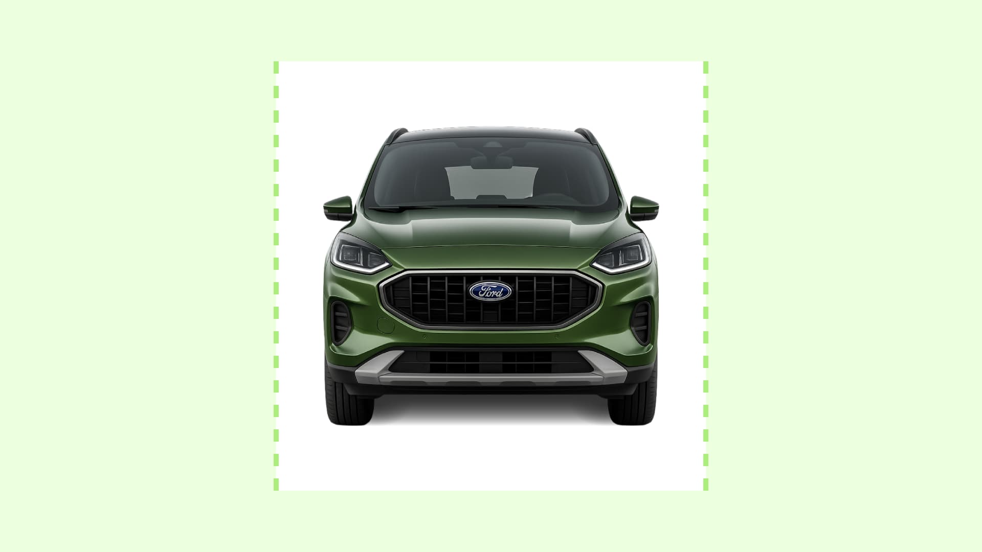 Ford Kuga 2024 in a UK parking-bay width comparison