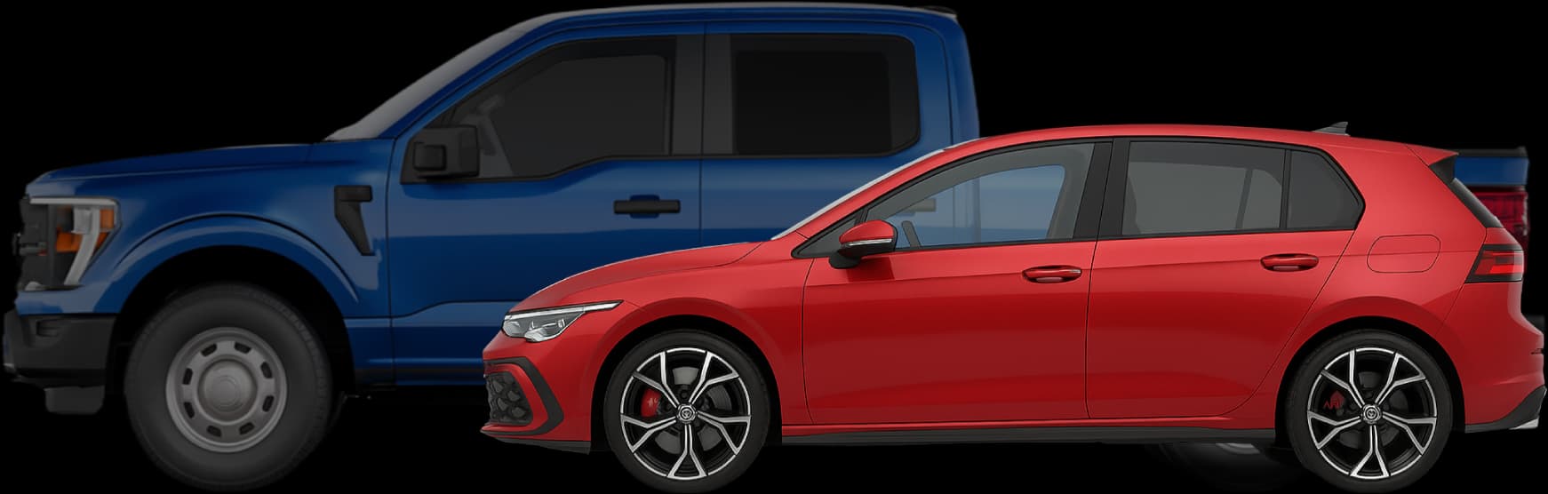 Illustration comparing different car sizes