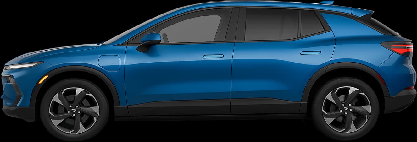 2024 Chevrolet Equinox EV side view comparison