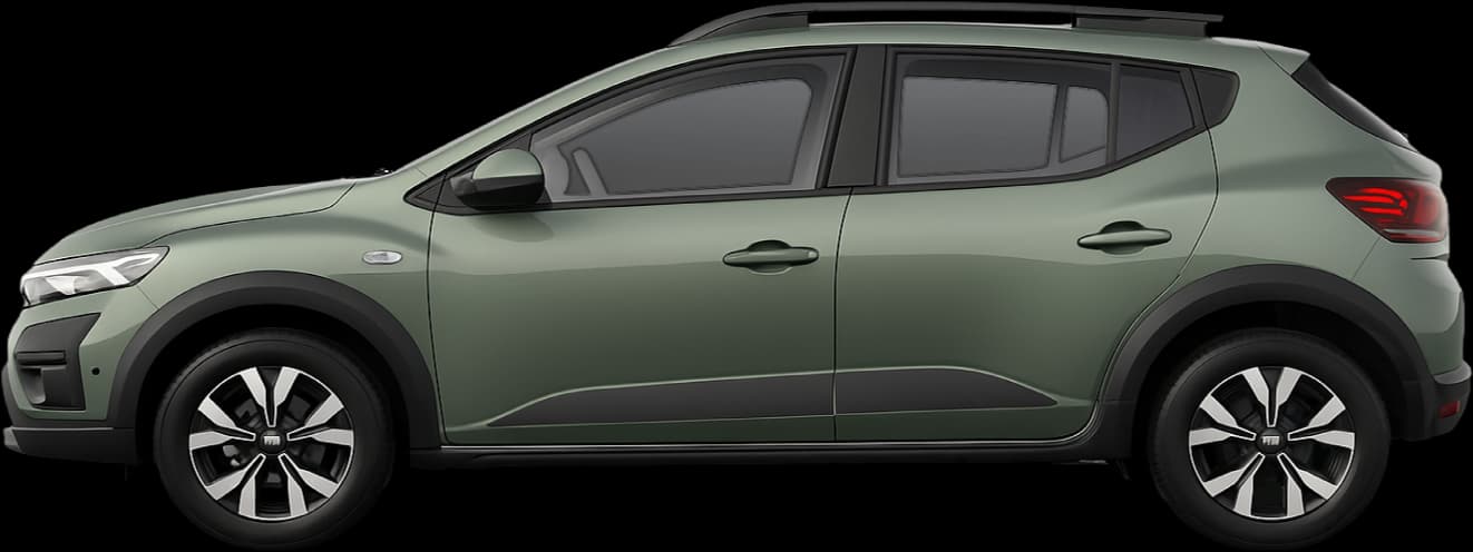 2020 Dacia Sandero Stepway side view comparison