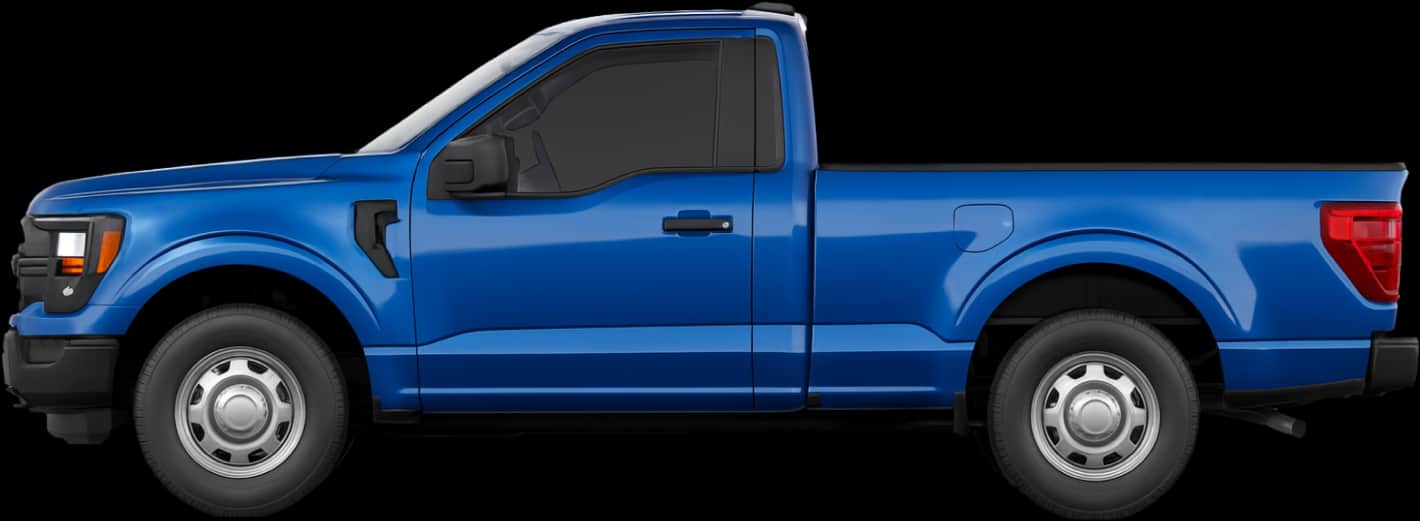 Side view of the 2024 Ford F‑150 Regular Cab 6.5ft bed 4x2