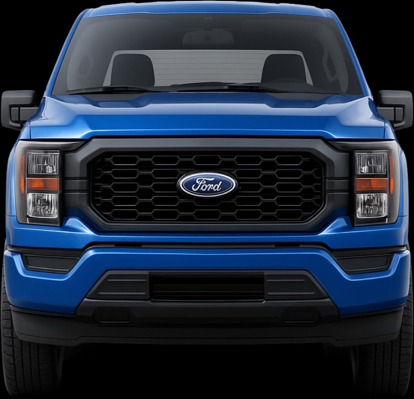 Front view of the 2024 Ford F‑150 SuperCab 6.5ft bed 4x4
