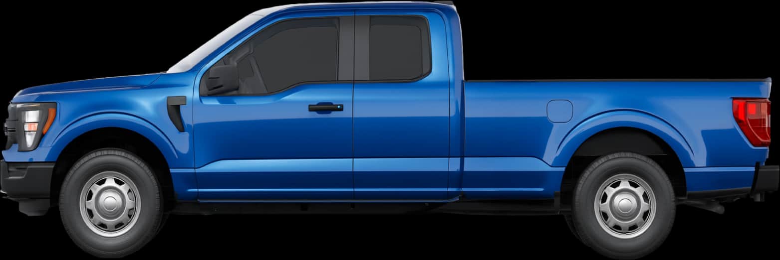 Side view of the 2024 Ford F‑150 SuperCab 6.5ft bed 4x4