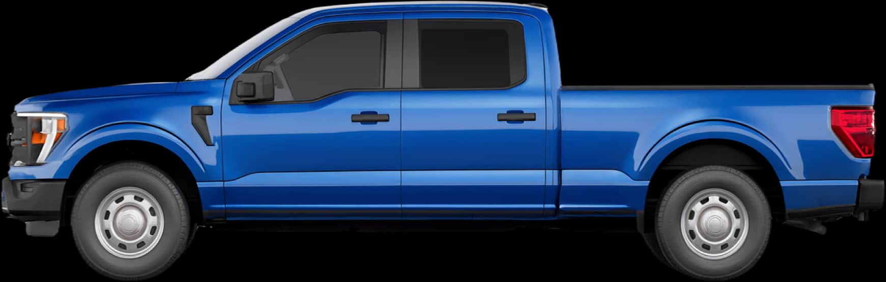 Side view of the 2024 Ford F‑150 SuperCrew 6.5ft bed 4x4