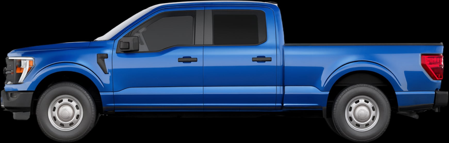 Side view of the 2024 Ford F‑150 SuperCrew 6.5ft bed 4x4