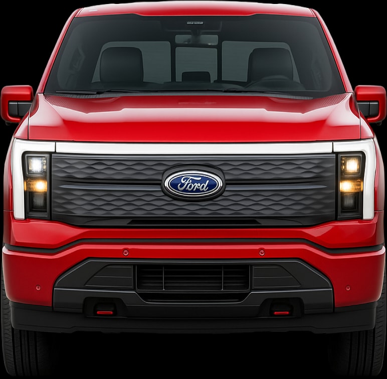 Front view of the 2022 Ford F‑150 Lightning