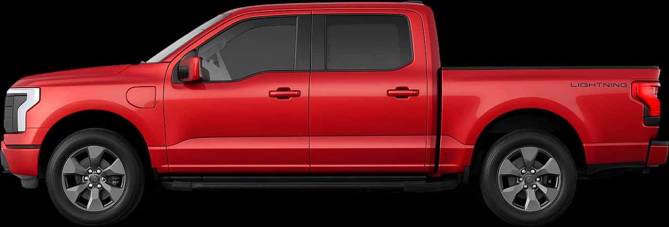 Side view of the 2022 Ford F‑150 Lightning