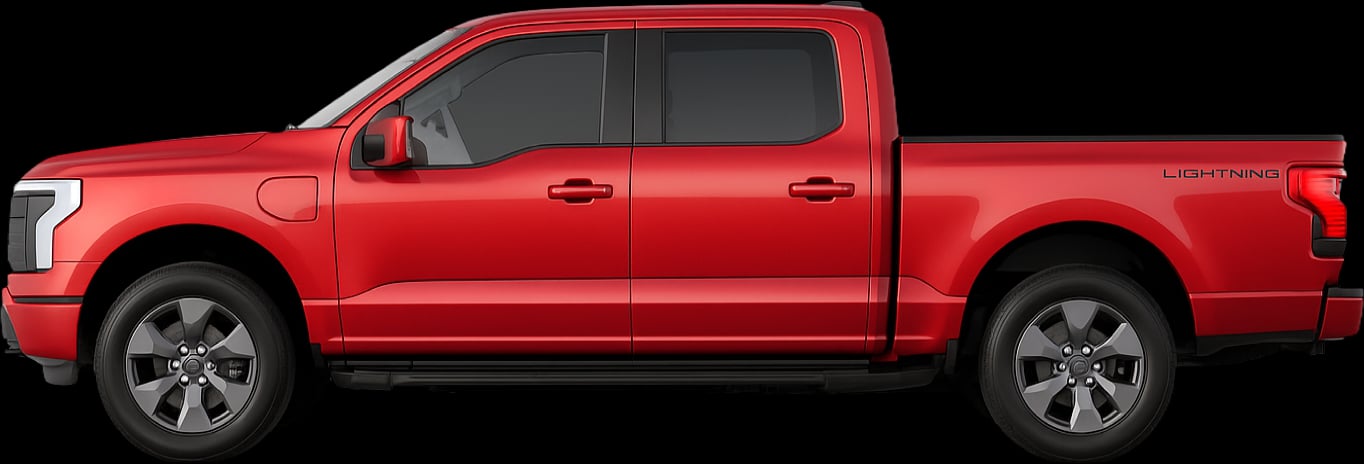 Side view of the 2022 Ford F‑150 Lightning