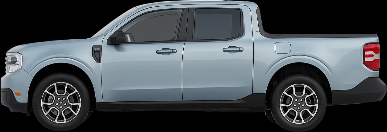 2025 Ford Maverick side view comparison