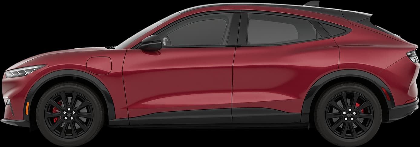 Side view of the 2021 Ford Mustang Mach‑E