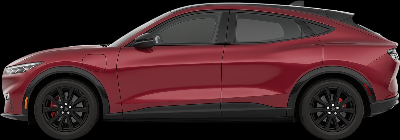 Side view of the 2021 Ford Mustang Mach‑E