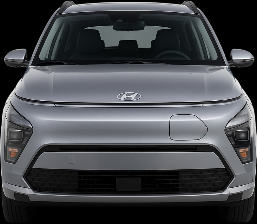 Front view of the 2024 Hyundai Kona Electric