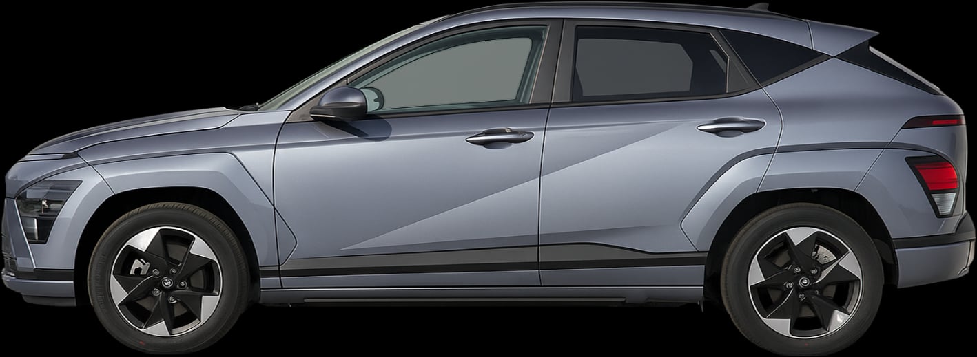 Side view of the 2024 Hyundai Kona Electric