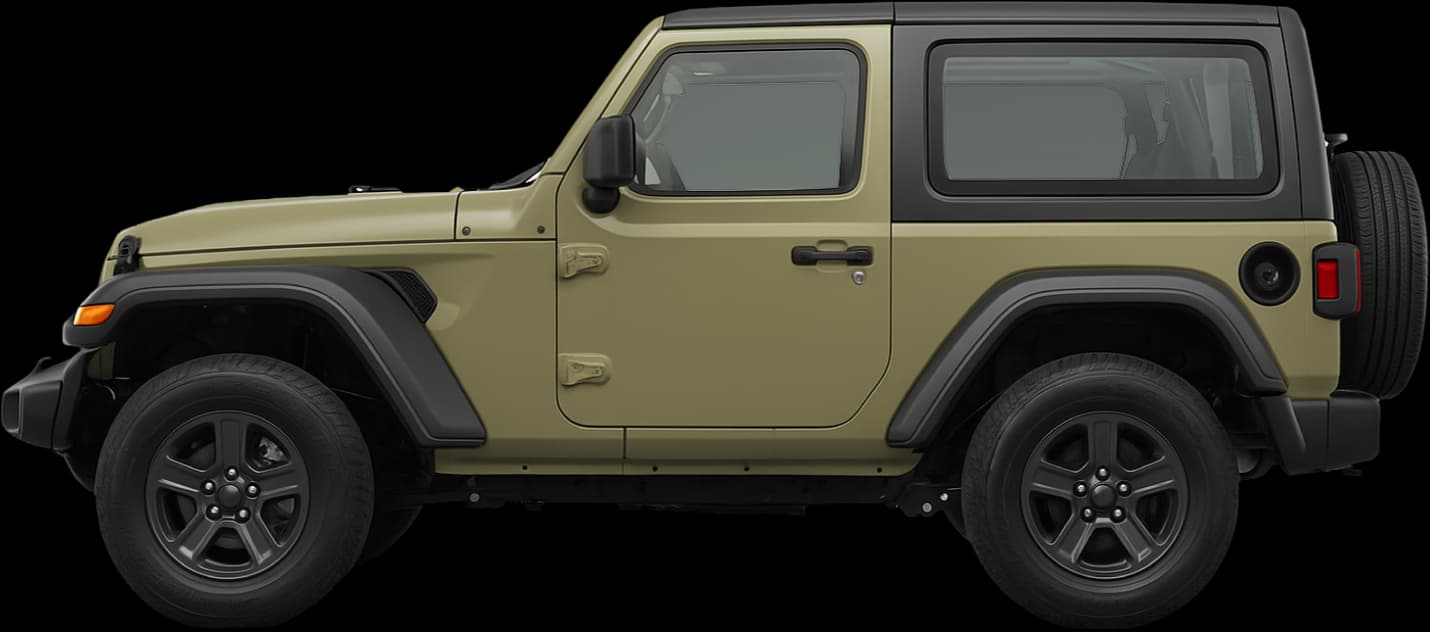 2017 Jeep Wrangler side view comparison
