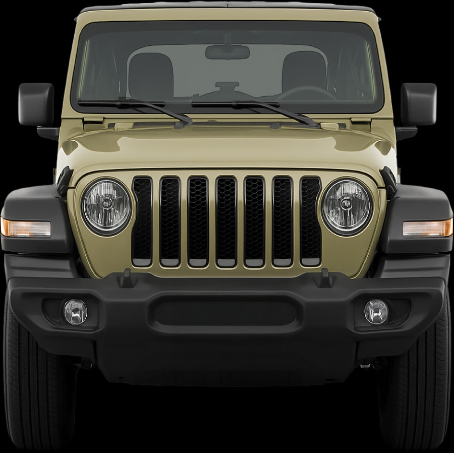 Front view of the 2018 Jeep Wrangler