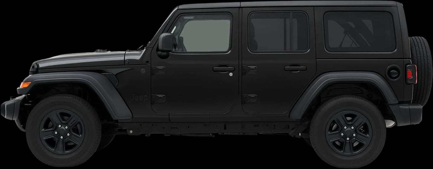 Side view of the 2018 Jeep Wrangler Unlimited