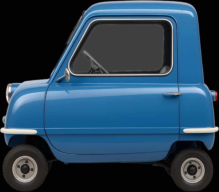 1962 Peel P50 side view comparison