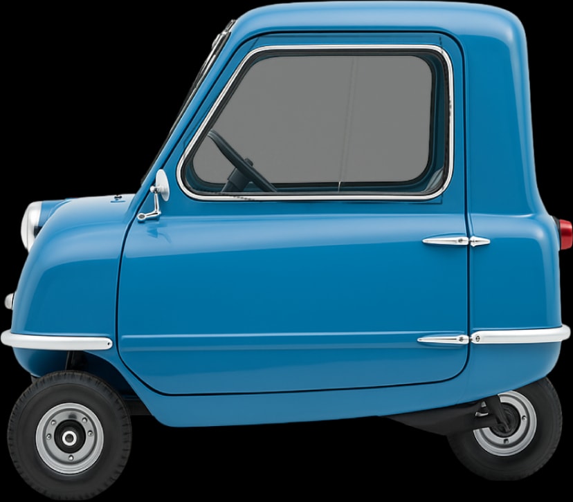 Side view of the 1962 Peel P50