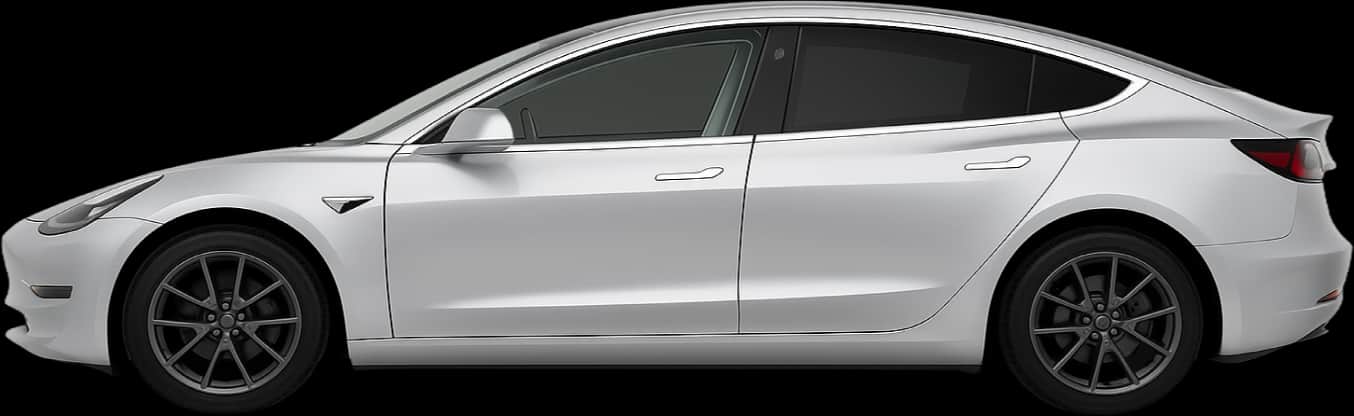 Side view of the 2017 Tesla Model 3