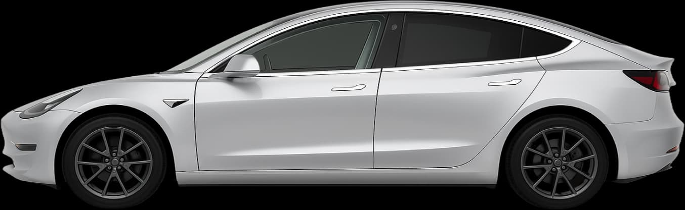 Side view of the 2017 Tesla Model 3