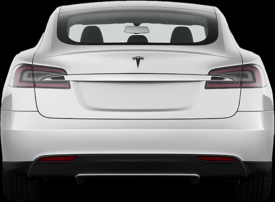2012 Tesla Model S — Rear view
