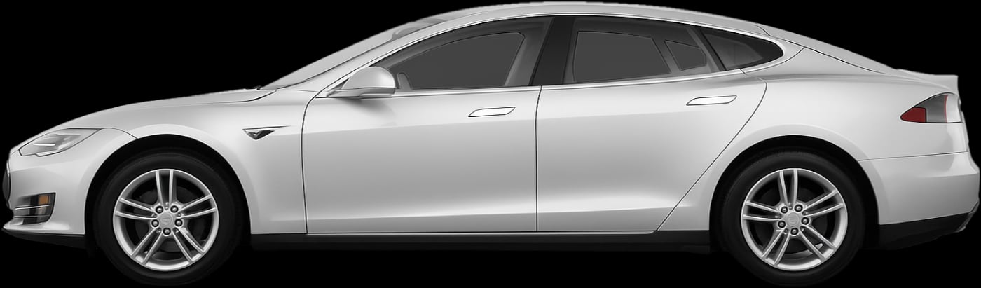 Side view of the 2013 Tesla Model S