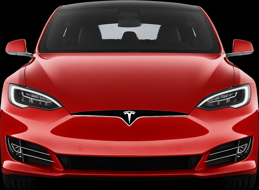 Front view of the 2016 Tesla Model S
