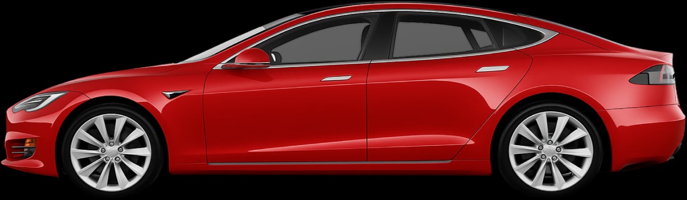 Side view of the 2016 Tesla Model S