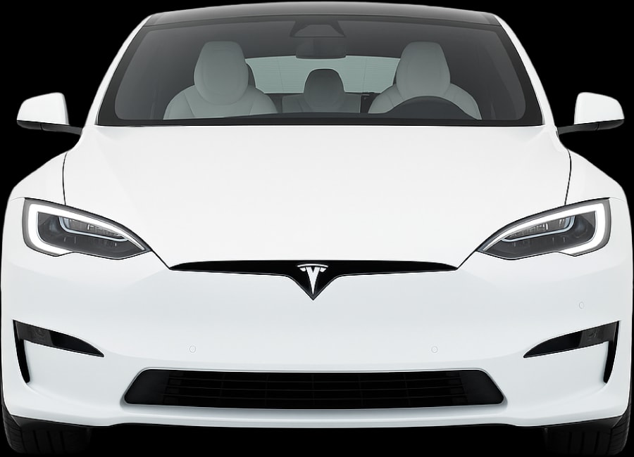 Front view of the 2021 Tesla Model S