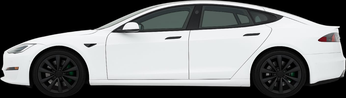Side view of the 2021 Tesla Model S