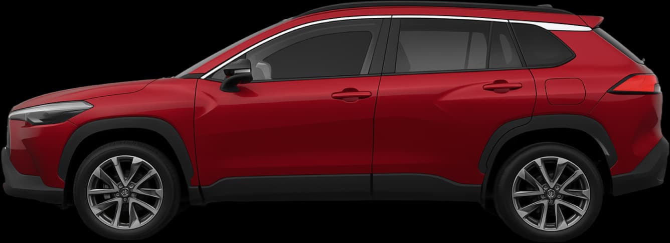 Side view of the 2025 Toyota Corolla Cross