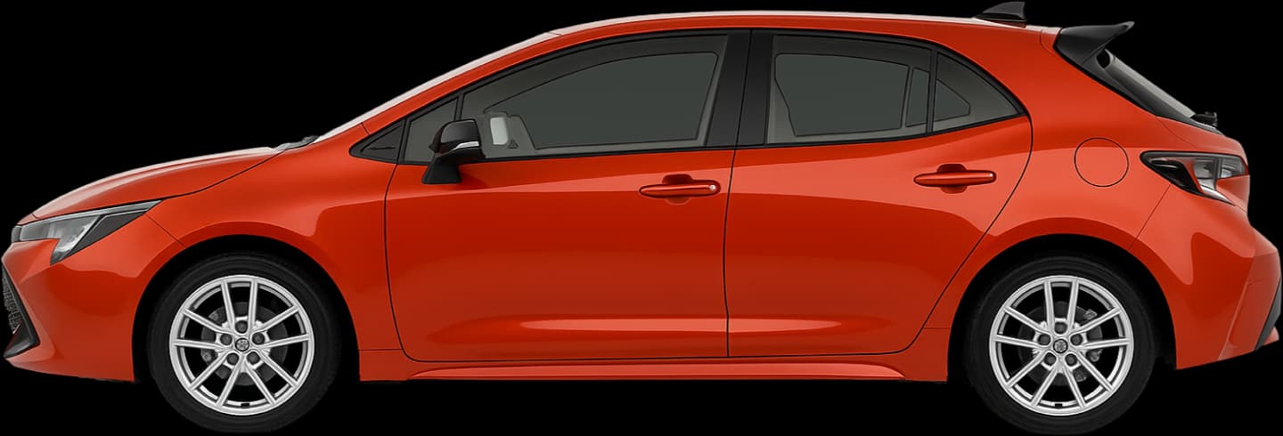 Side view of the 2023 Toyota Corolla Hatchback