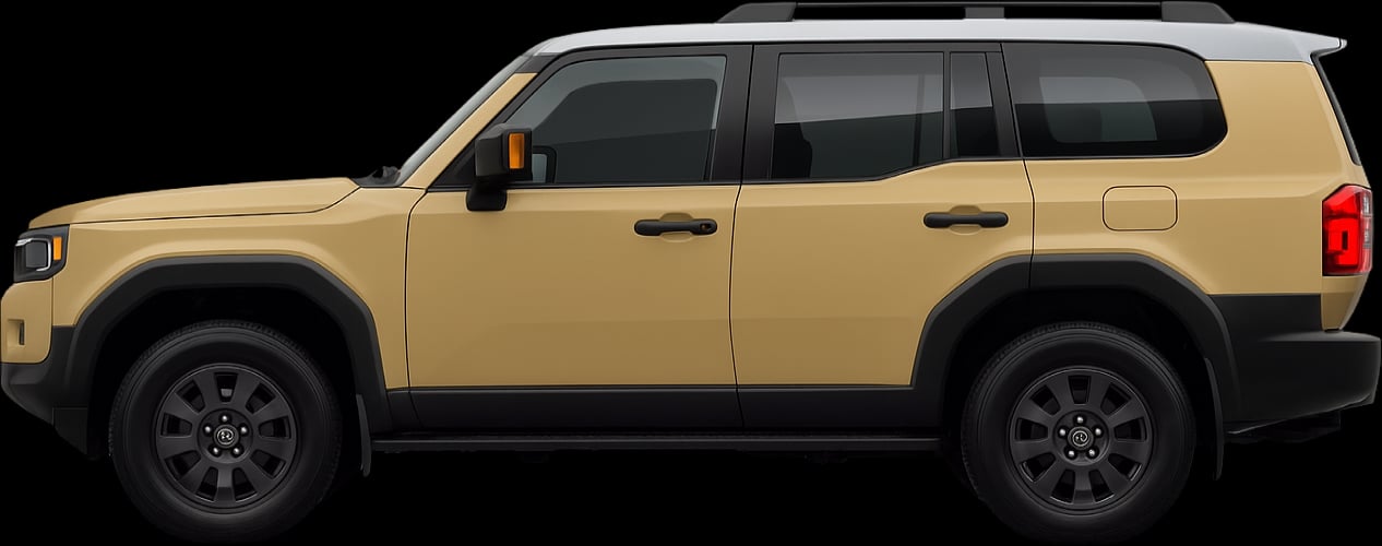 Side view of the 2021 Toyota Land Cruiser