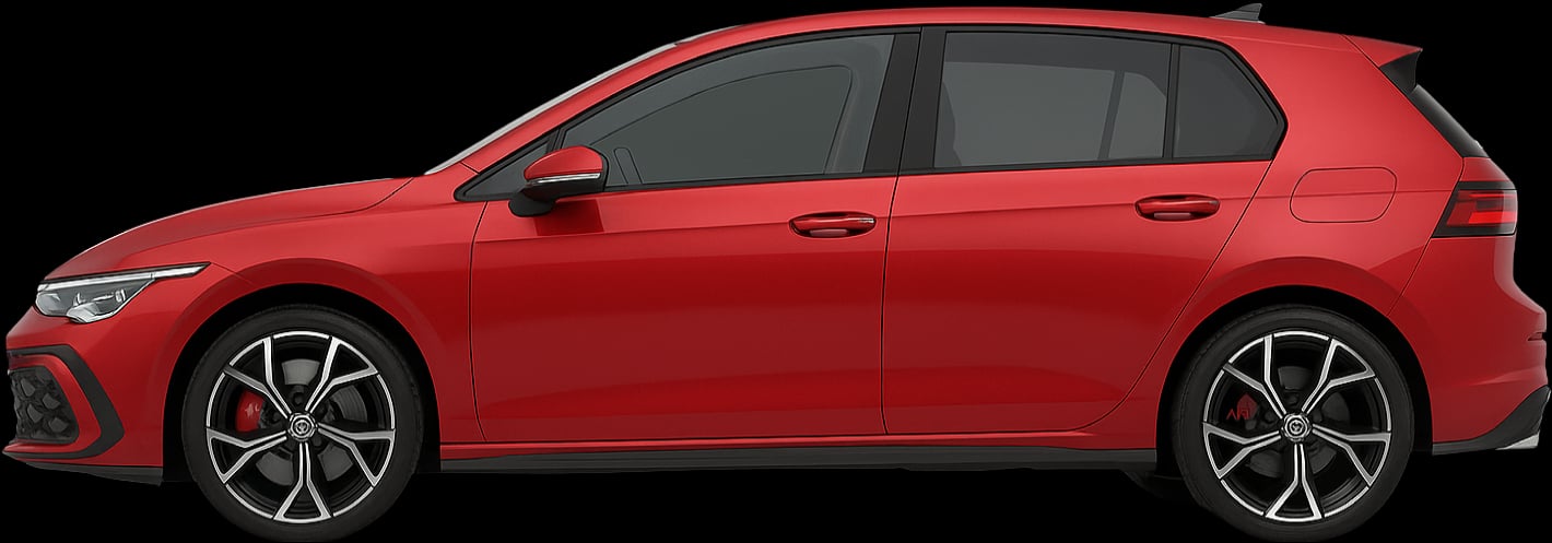 Side view of the 2024 Volkswagen Golf